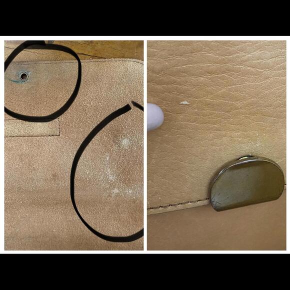 Madewell Abroad Shoulder Crossbody Leather Bag Camel - Picture 8 of 9